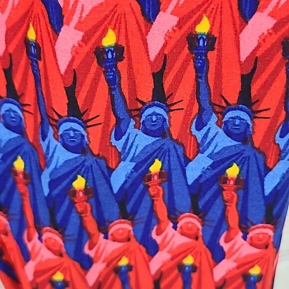 LuLaRoe Statue of Liberty One Size (2-10) Butter Soft Legging American USA New - Picture 3 of 7